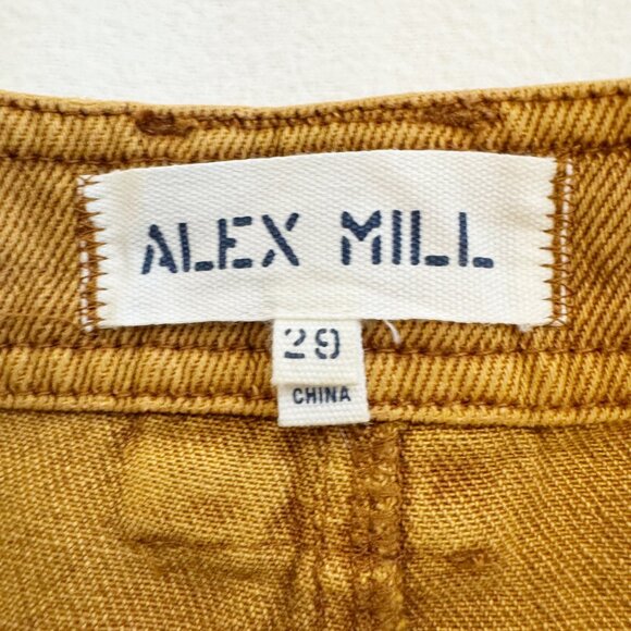 Alex Mill Parker Pant Garment Dyed Workwear Chino – Golden Ochre Mustard – 29 - Picture 8 of 13